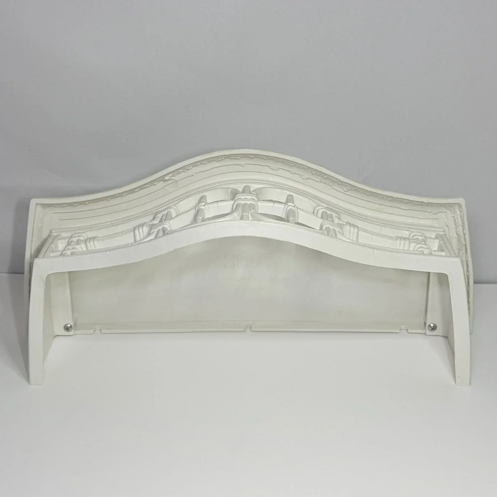 Vintage 1986 Home Interiors Faux Bamboo Wall Shelf White Lattice 3067 Regency